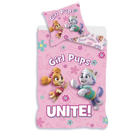 Mancs Őrjárat ovis ágyneműhuzat szett – Girl Pups Unite