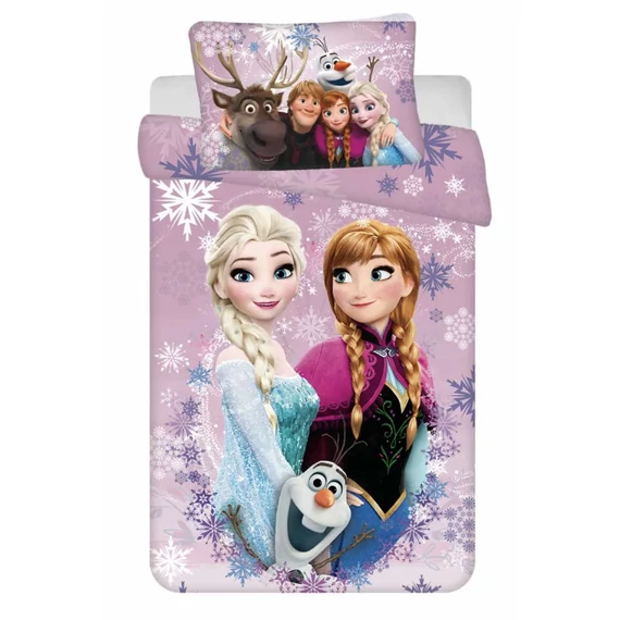 Jégvarázs – Anna, Elsa és Olaf gyerek ágyneműhuzat szett