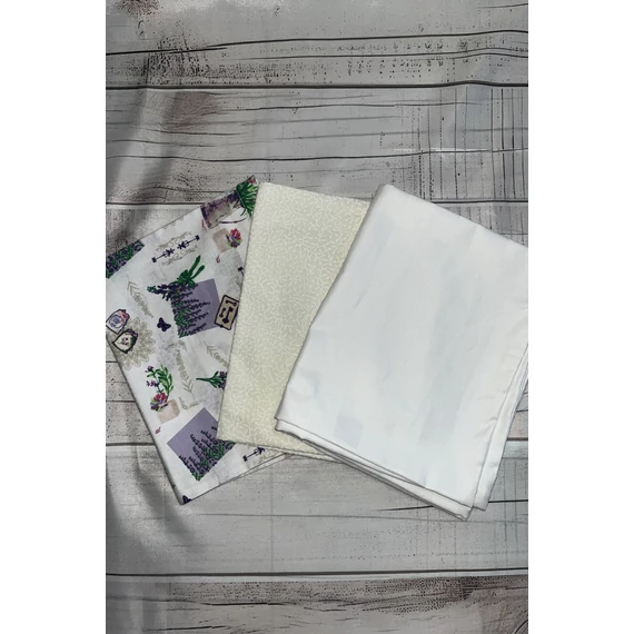 Kispárnahuzat – 40×50 cm, 100% pamut, cipzáros (3 db véletlenszerű csomag)