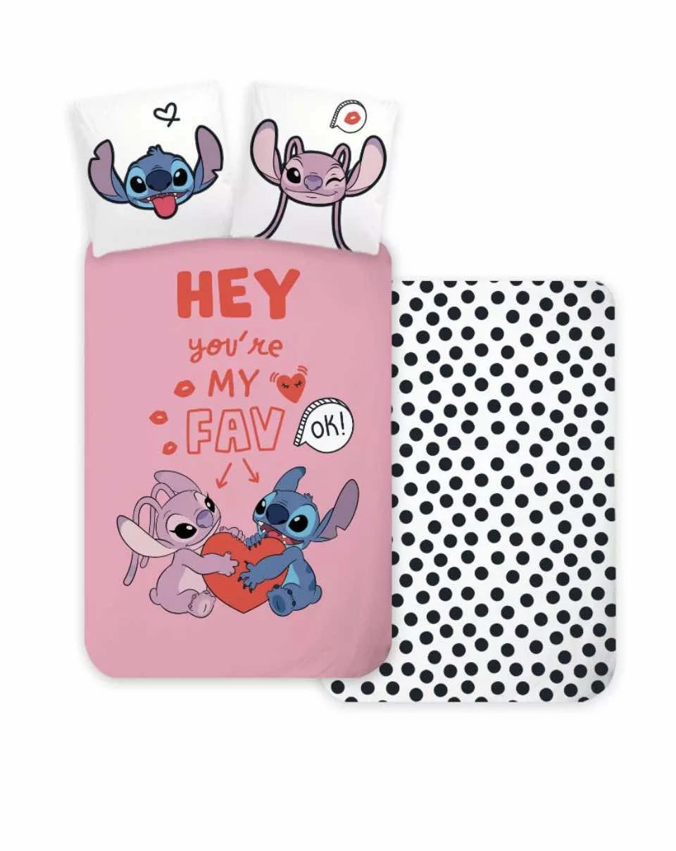 Disney Lilo & Stitch ágyneműhuzat szett – Hey, you’re my fav! mintával