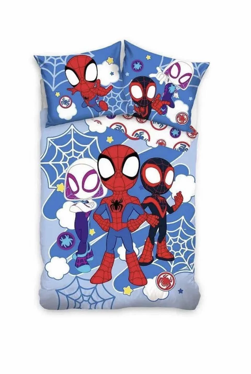 Pókverzum gyerek ágyneműhuzat szett – Spider-Man, Miles Morales és Gwen