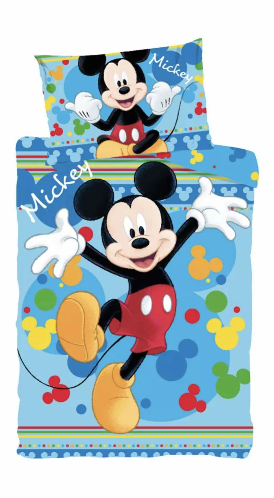 Mickey egér – Vidám színes gyerek ágyneműhuzat szett