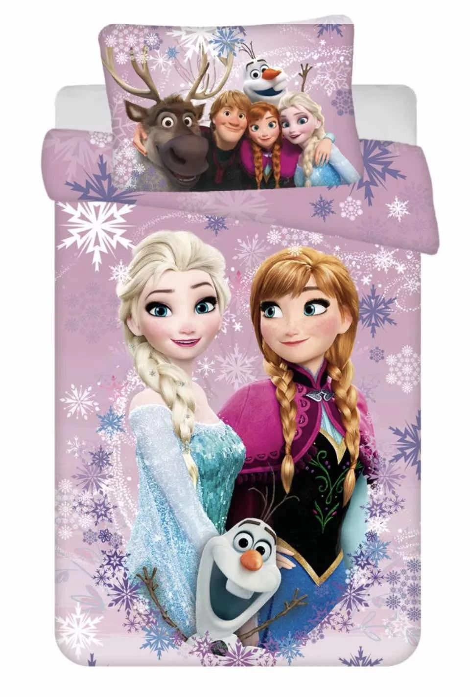 Jégvarázs – Anna, Elsa és Olaf gyerek ágyneműhuzat szett